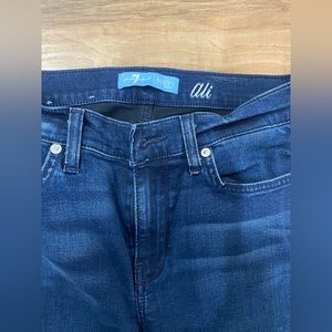 7 for all mankind (b)air size 28 wide leg jeans